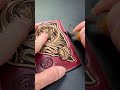Sheridan Style Leather Carving | Card Holder Part 2