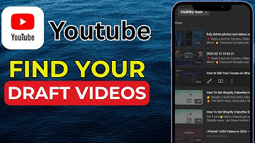 How To Find Your YouTube Draft Videos | Step-by-Step Guide (2025)