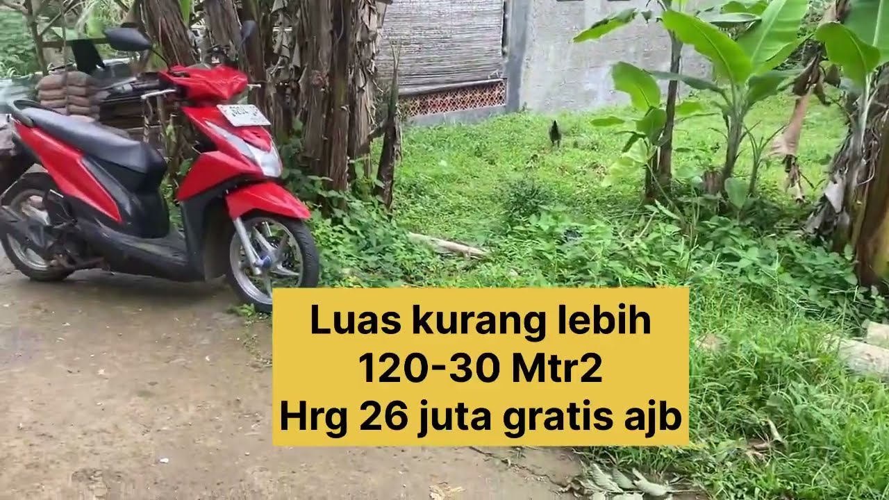Tanah murah 3 lokasi mungil pinggir jl mobil L:120M2 Rp.26 jutaL:120M2 Rp.14 juta L:145M2 Rp.12Juta 