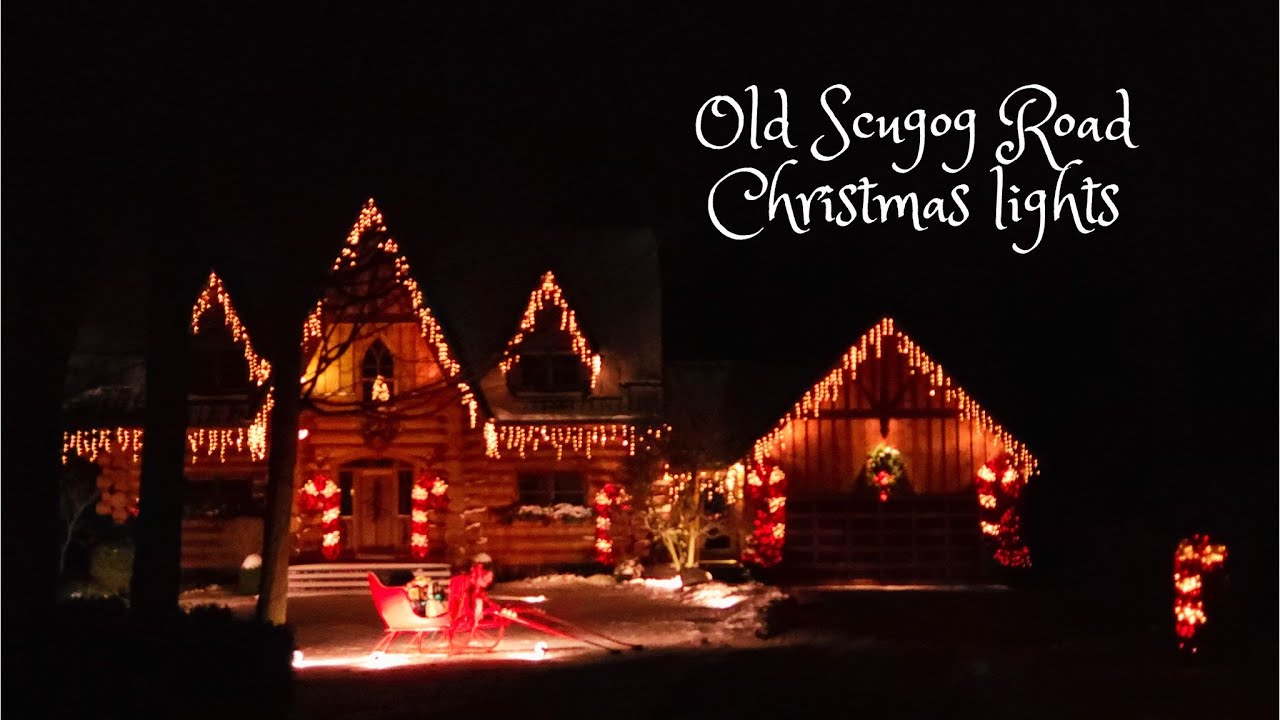 Old Scugog Road Christmas lights 2022 YouTube