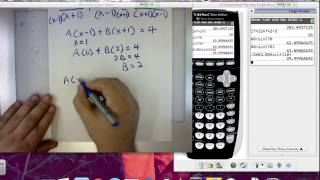 AP Calculus 6.5 Partial Fractions Example 2