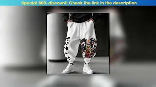 Deal Pokémon Anime Giratina Hand-Printed Sweatpants 2025 Autumnwinter New Mens Loose Casual Ameri