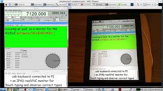 Raspberry PI software CW KEYBOARD - using an IPAD as the CW Keyboard's TYPING SCREEN MONITOR screenshot 5