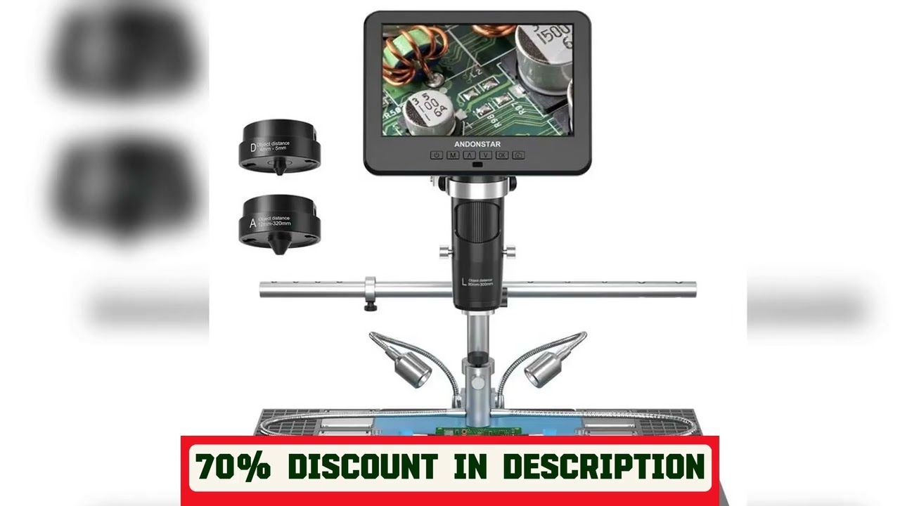 A must-have product! Andonstar 2024 New Trinocular 2000X UHD 2160P HDMI Digital Microscope AD246SM