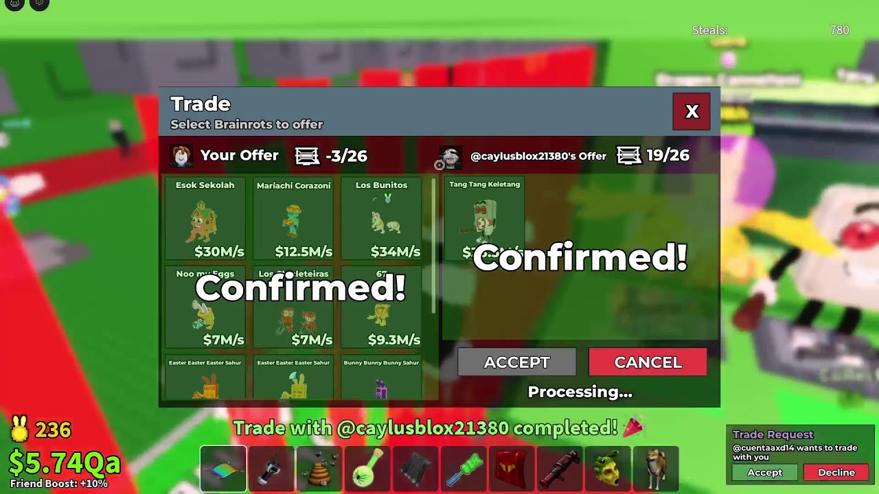 Roblox sab trading - YouTube
