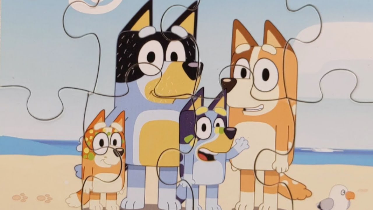 Bluey Puzzle for Toddlers Bluey and family Dollar Toys for Kids