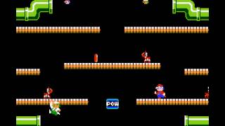 Mario Bros - NES Remix Netplay Tournament - thephantombrain (P1) v Retroboy (P2)  - Round 5-1 - User video