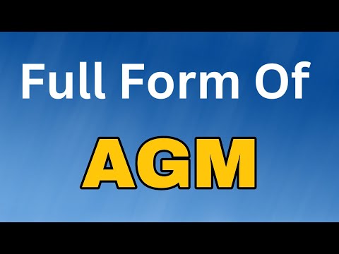 Agm Meeting Full Form In Hindi