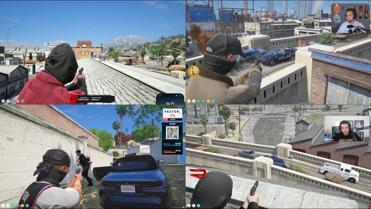 CG Get Into A Shootout With PD After Ambushing Them (Multi POV) | NoPixel 4.0 GTA RP