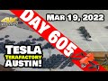 GIGA TEXAS MAKING WHITE MODEL Ys NOW?! - Tesla Gigafactory Austin 4K  Day 605 - 3/19/22- Tesla Texas