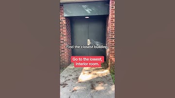 Safest Place Outside During a Tornado #TornadoDrill #CampingTips #SafetyTips