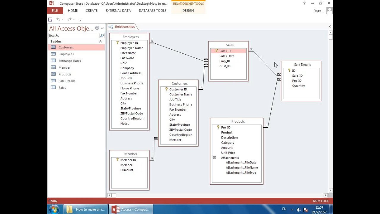 microsoft access product returns database