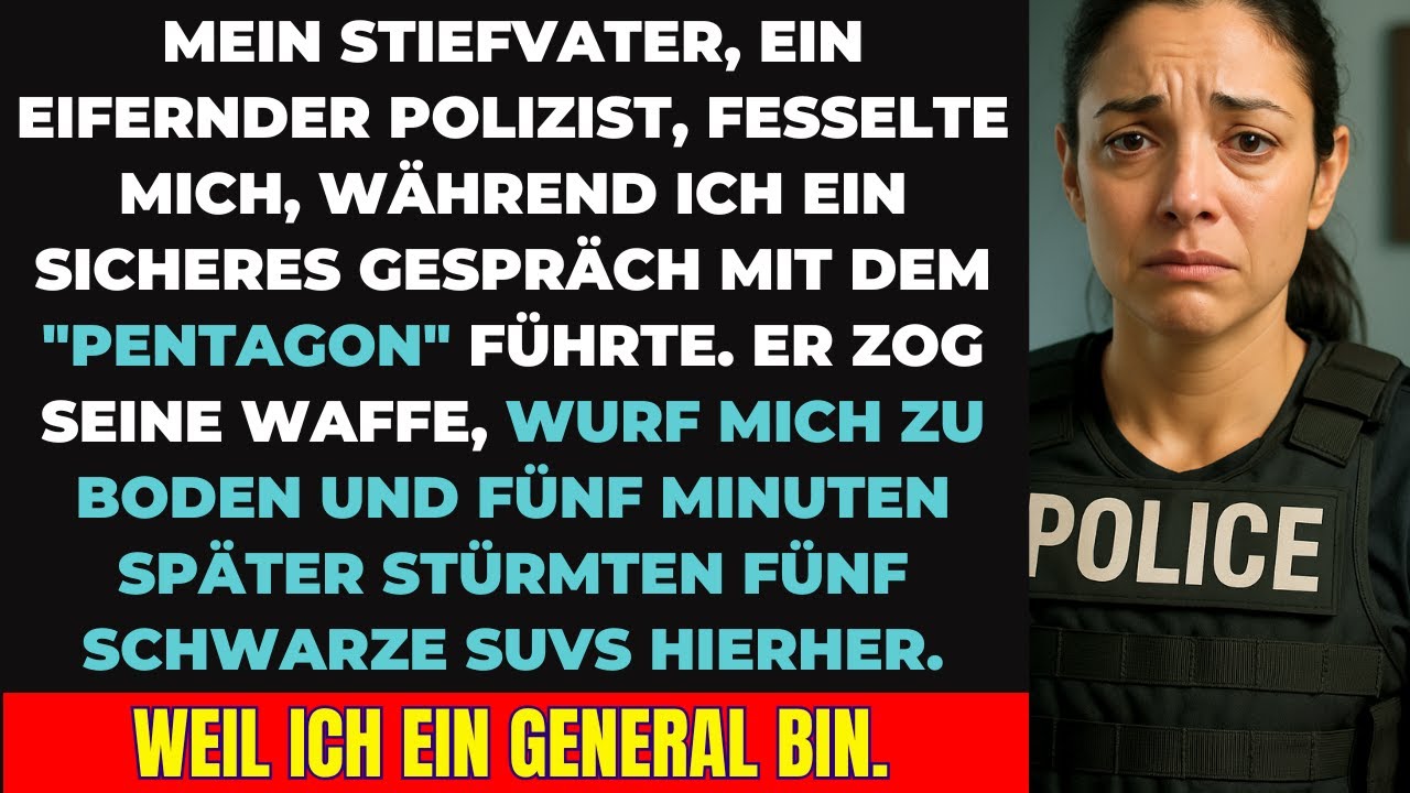 Mein Stiefvater fesselte mich mitten im Pentagon-Anruf – dann kamen 5 schwarze SUVs!