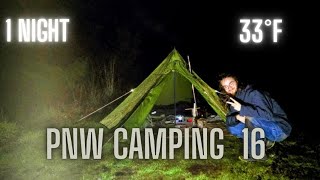 1 Night Camping In Freezing Cold W Wool Blanket Sleep Set-Uppnw Camping 16