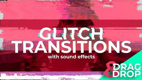 Abstract Glitch Transitions After Effects Templates