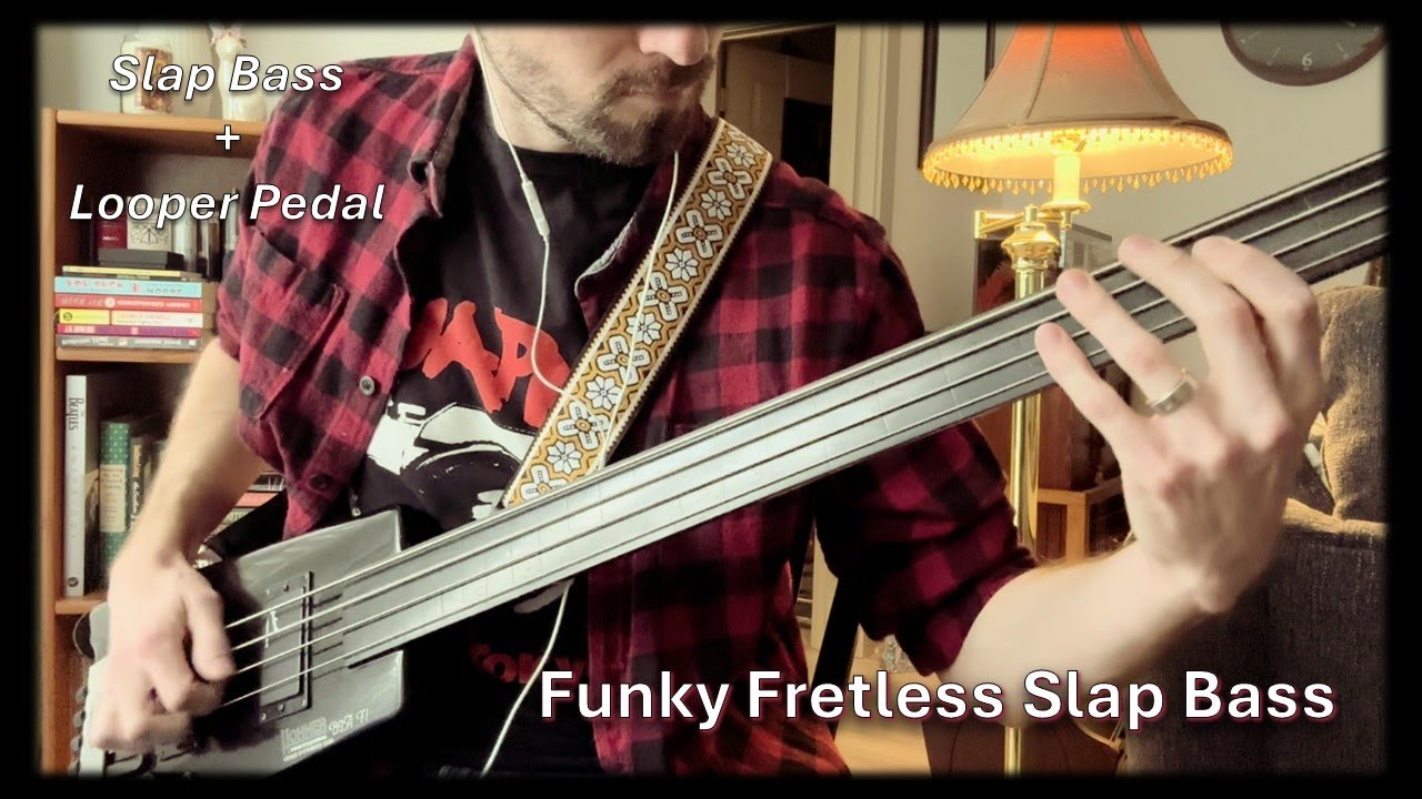 Funky Fretless Slap Bass Song (with Looper Pedal) | Run with the Herd