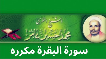 الشيخ محمد حسين عامر سورة البقرة مكررة عدة مرات