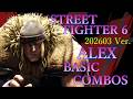 ストリートファイター6 アレックス 基本 コンボ【 STREET FIGHTER 6 ALEX BASIC COMBOS 】