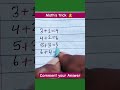 #maths #mathstricks #addition#basicmathsstudyandskraj #mathsquiz #mathsab70@mathsab70