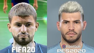 Fifa 20 vs pes 2020 face oficial comparison dos jogadores da juventus,
manchester city, united, chelsea, liverpool, arsenal, barcelona e
entre out...