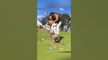 Anh chàng đã gây bất ngờ mọi người ở cuộc chi chặt gỗ #daochieu