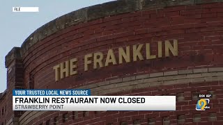 Franklin Hotel closing in Strawberry Point