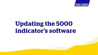 How to update the 5000 series Weigh Scale Indicator Software screenshot 4