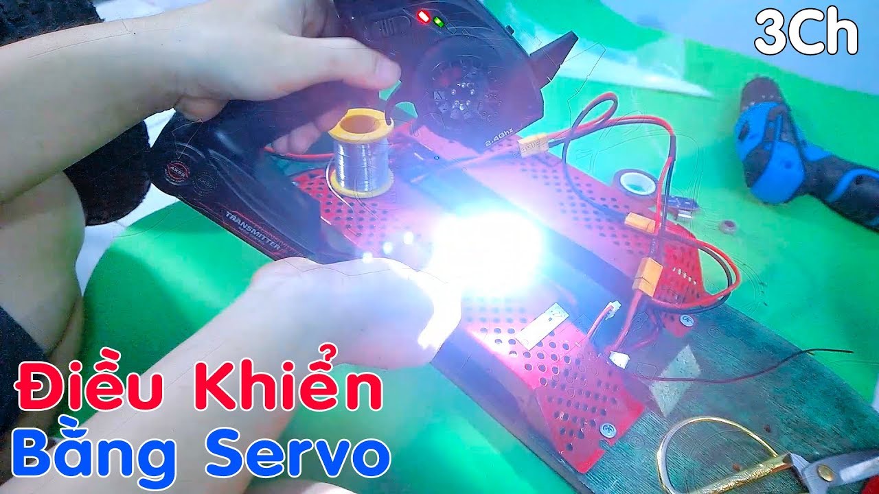 Xem Tự Chế Xe Điện 4 Bánh (Phần 2) Tận Dụng Servo Cũ Làm Kênh Thứ 3 ...