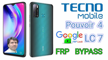 Tecno LC 7  Pouvoir 4 Google lock frp bypass / Google unlock  in one click