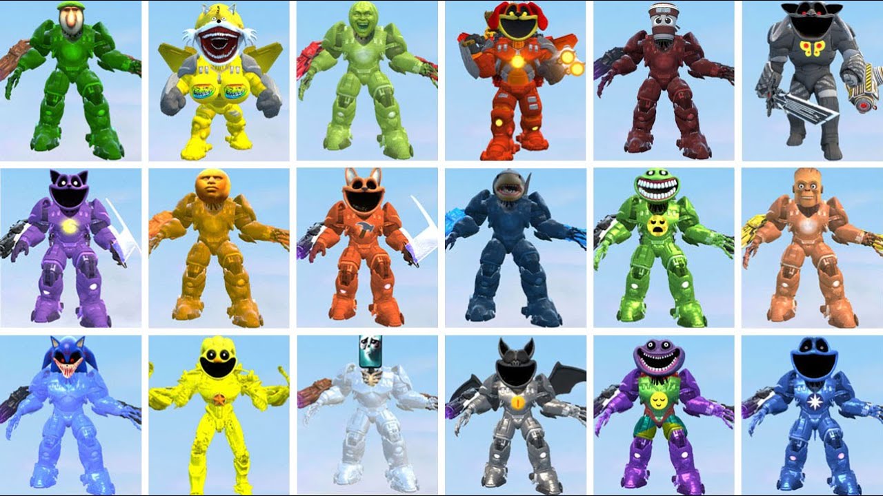 I PLAYED A DEATHMATCH GAME MECHA TITAN BRR BRR PATAPIM VS SHARK POPPY PLAYTIME in Garry's Mod!