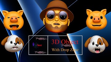 3D Object With Drop Zone