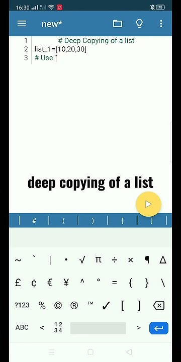 How to deep copying of a list in Python #shorts - YouTube