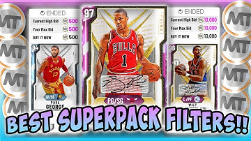 NBA2K20 NEW SUPER PACKS!!! BEST FILTERS TO USE TO SNIPE THESE PD