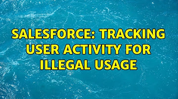 Salesforce: Tracking user activity for illegal usage