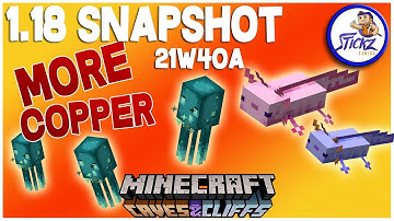 Minecraft 1.18 Snapshot - MORE COPPER!!! - Caves and Cliffs Update pt 2 (21W39A)