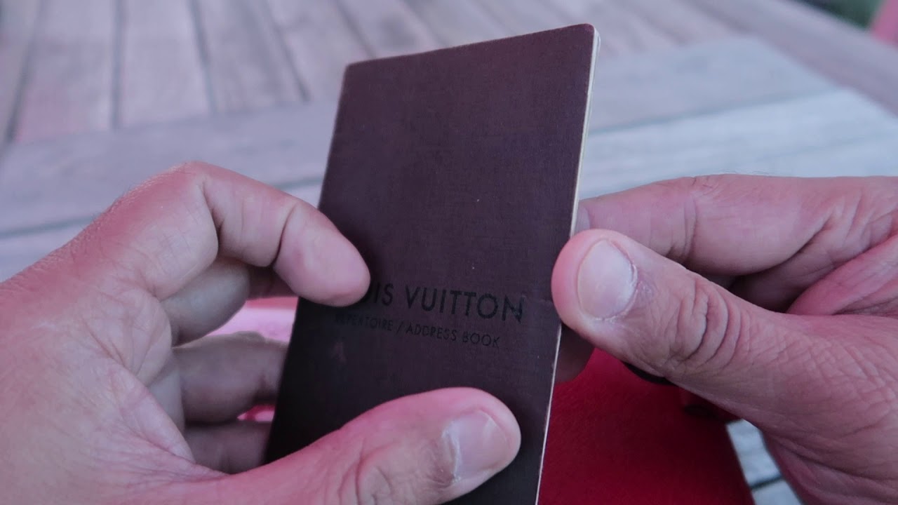 Turning a Louis Vuitton PM Agenda to a Travelers Notebook style