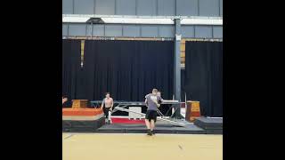 Triple Twisting Triple Back Flip On Teeter Board