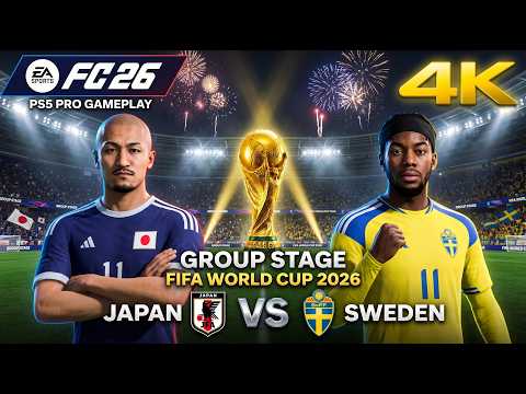 FC 26 - Japan vs. Sweden - FIFA World Cup 2026 Group Stage Match