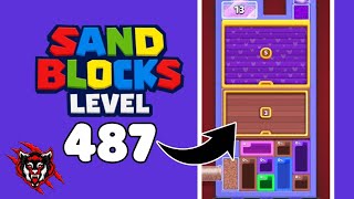 Sand Blocks Drop Puzzle Level 487 Game Walkthrough