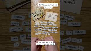 Join us for a round of #ransomnotes 📝#minigame #letsplay #game #gamenight #jobjob #games #boardgames