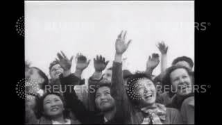 1935 United States mail plane China Clipper takes off from San Francisco on its way to Manila