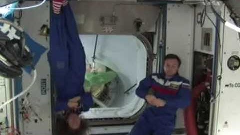 Dancing sandra in the space.