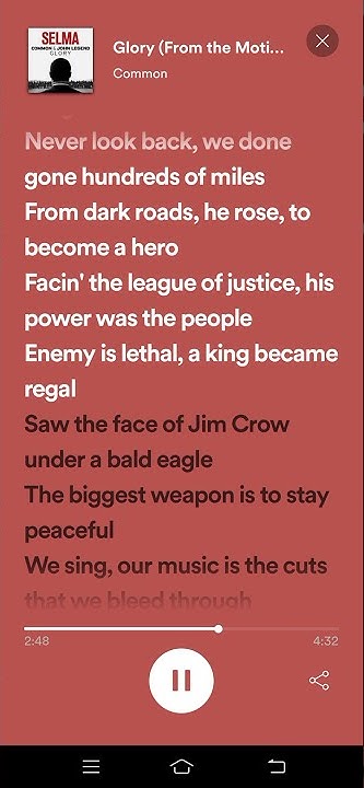 Glory From The Motion Picture Selma Lyrics Glory (From the Motion Pictures) Lyrics - Common, John Legend - YouTube