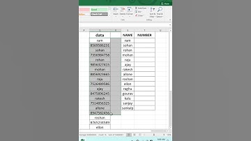 DIVIDE NAME NUMBER INEXCEL #youtube #india #new #shortvideo #viralshort #shortsfeed #trending #short