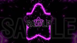 【sample】star and light trail effect background　#effects #particles  #animation