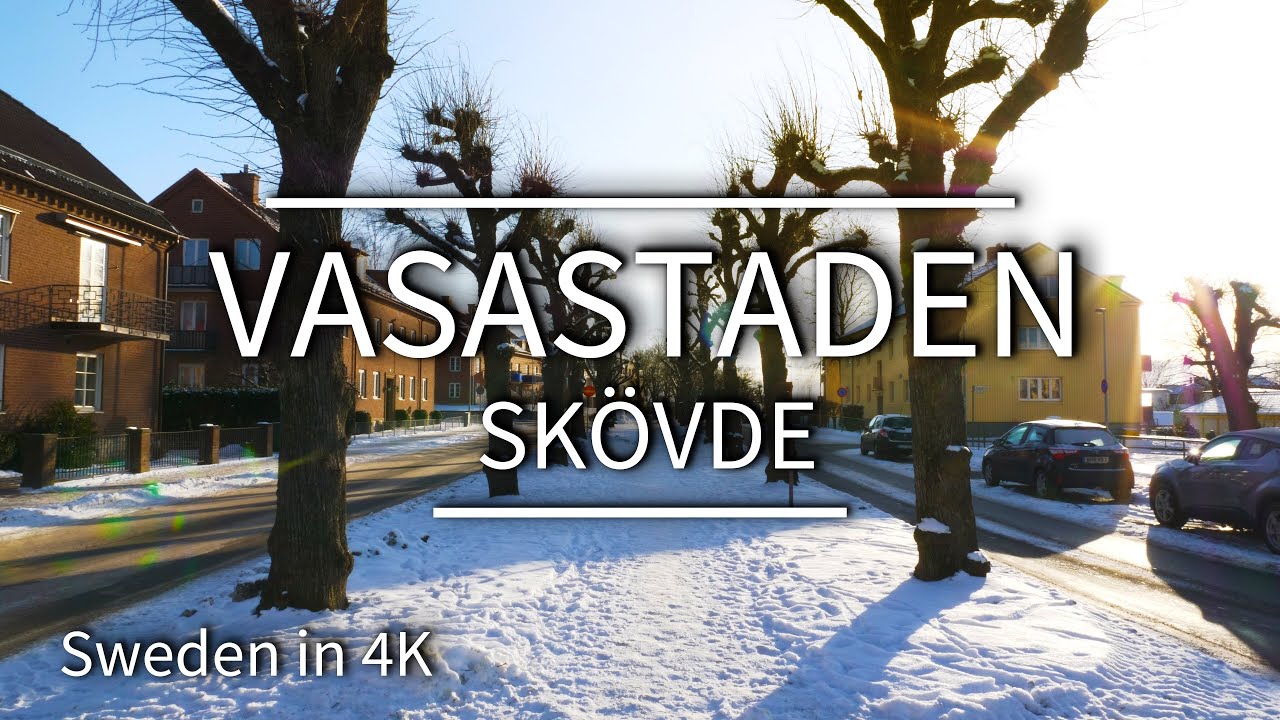 Vasastaden - Skövde・Videowalk in a Swedish small town