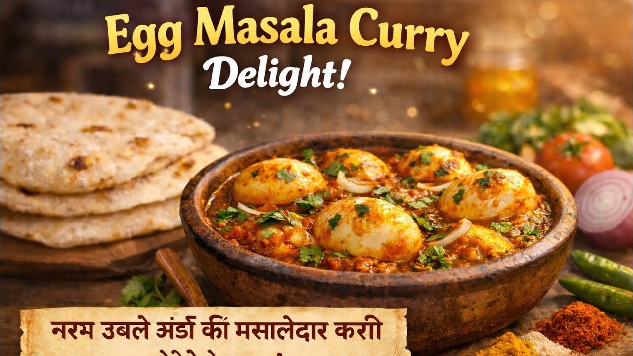  🤤🔥 “Perfect Egg Masala Curry at Home | Simple & Tasty Anda Recipe”