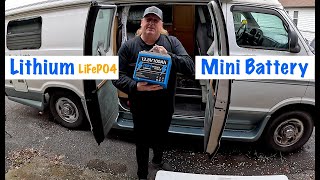 Mini GrenerPower 12.8V 100Ah BMS LiFePO4 Lithium Battery | Van RV Life | Off Grid Camping Boating