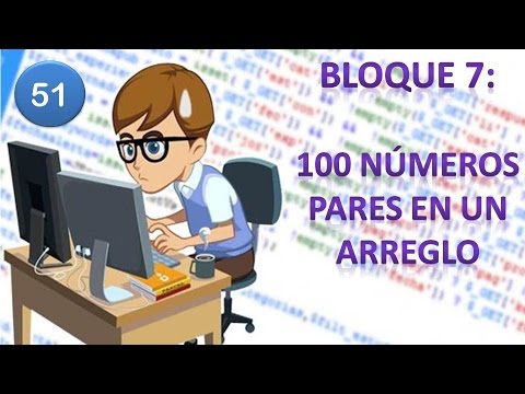51. Diagrama de Flujo en DFD || Arreglos o Vectores || 100 primeros números pares en array