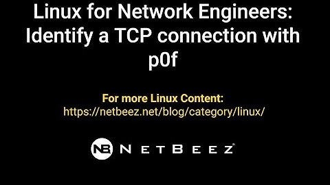Identify a TCP Connection with p0f